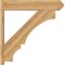 Ekena Millwork Balboa Arts & Crafts Rough Sawn Outlooker, Western Red Cedar, 8"W x 40"D x 40"H OUT08X40X40BOA03RWR - alternate 2